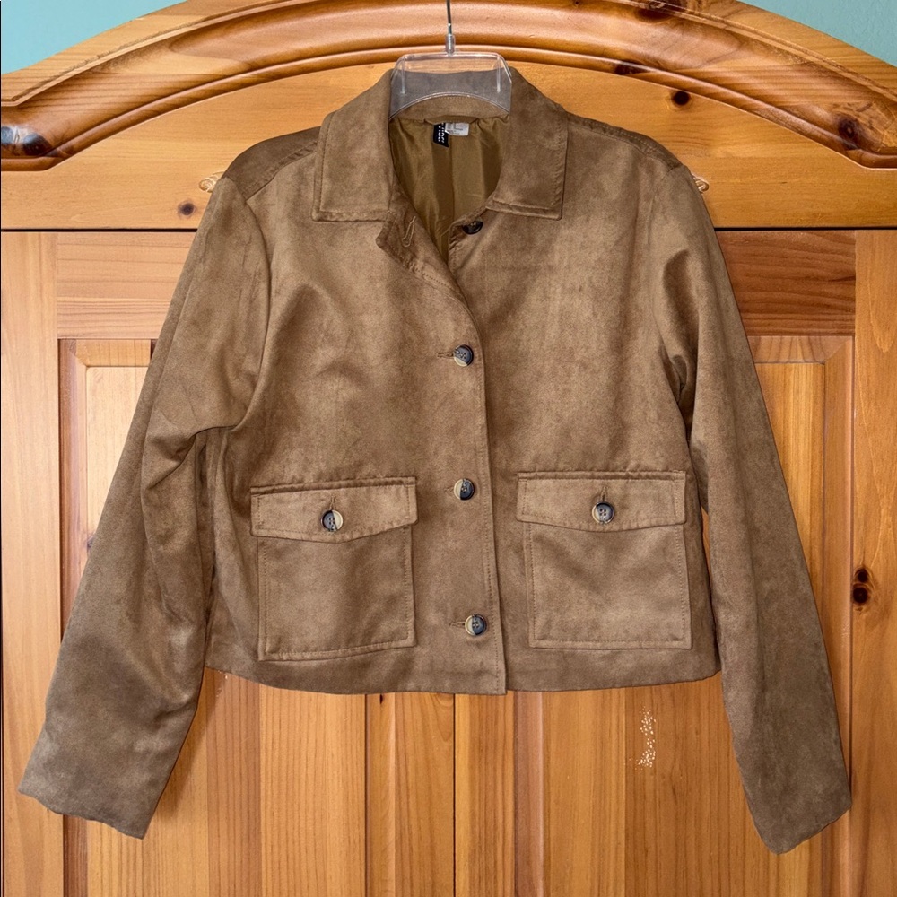 🌟HP🌟H&M Divided Faux Suede Jacket - Picture 4 of 15